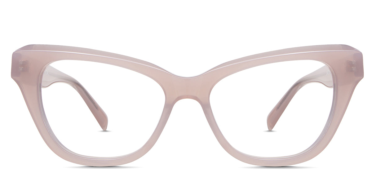 Ada Eyeglasses in the alabaster variant - it's a full-rimmed frame in color pink.
