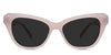 Ada Gray Polarized in the alabaster variant - is a full-rimmed frame with a narrow-width nose bridge and a HIP emboss on both sides of the arm.