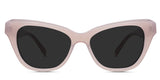 Ada Gray Polarized in the alabaster variant - is a full-rimmed frame with a narrow-width nose bridge and a HIP emboss on both sides of the arm.