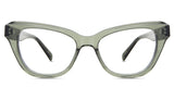 Ada Eyeglasses in the forest variant - is a transparent frame in green.