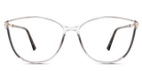 Addison eyeglasses in the porcelain variant - an acetate frame in gray.