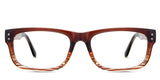 Aitana eyeglasses in the molasses variant - are rectangular frames in brown.