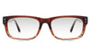 Aitana black tinted Gradient in the Molasses variant - are rectangular frames with built-in nose pads and broad temples.