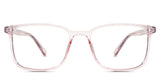 Alina eyeglasses in the peony variant - it's a thin acetate frame.