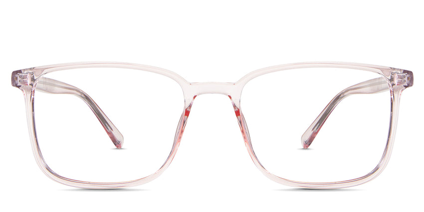 Alina eyeglasses in the peony variant - it's a thin acetate frame.