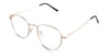 Allison eyeglasses in the mimosa variant - have a U-shaped nose bridge.