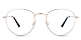 Allison eyeglasses in the mimosa variant - is a full-rimmed frame in matte gold.
