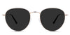 Allison black tinted Standard Solid sunglasses in the Mimosa variant - is a full-rimmed frame with a U-shaped nose bridge.