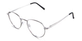 Allison eyeglasses in the shrike variant - it's a light gun color frame.