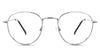 Allison eyeglasses in the shrike variant - they're narrow-sized metal frames.