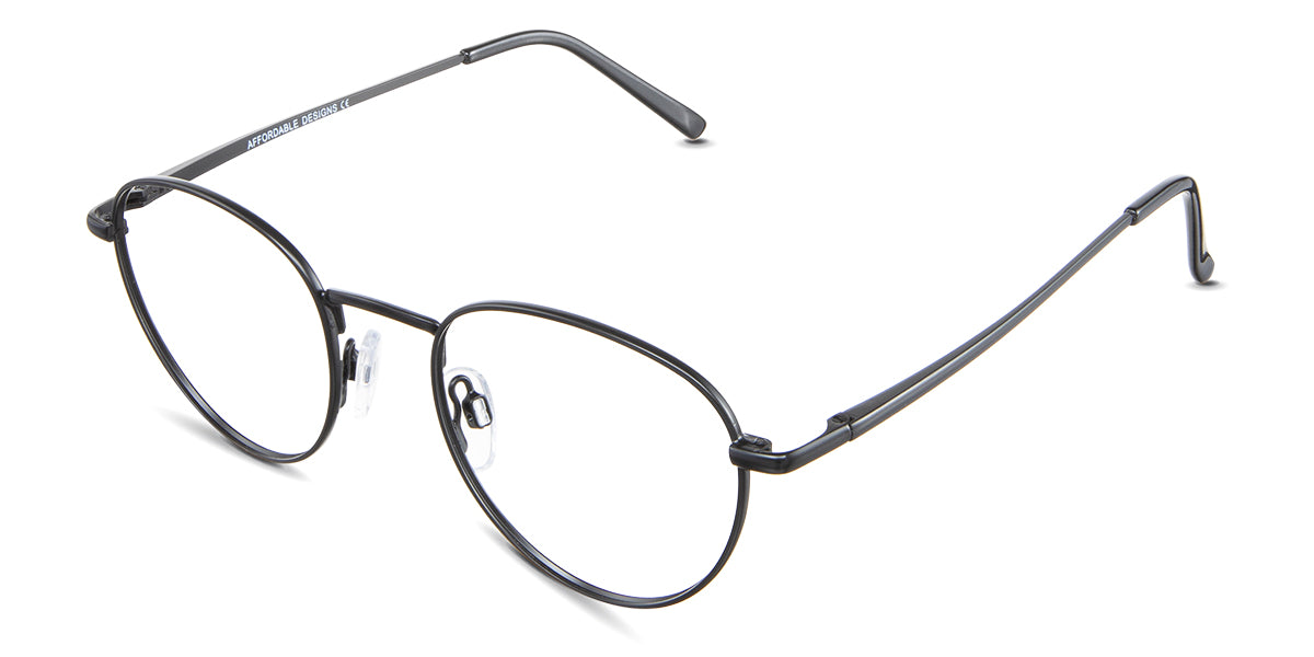 Allison eyeglasses in the sumi variant - have adjustable nose pads.