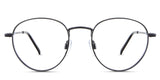 Allison eyeglasses in the sumi variant - it's a round shape frame in color matte black.