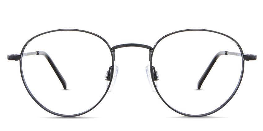 Allison eyeglasses in the sumi variant - it's a round shape frame in color matte black.
