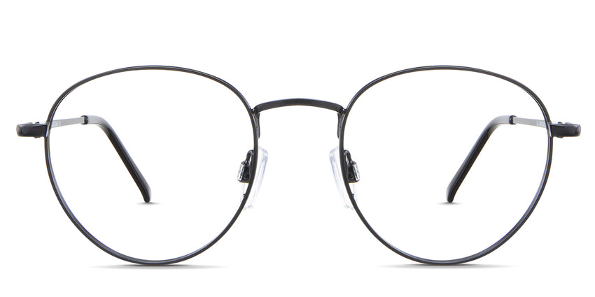 Allison eyeglasses in the sumi variant - it's a round shape frame in color matte black.