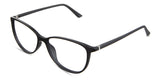 Amara eyeglasses in the spinel variant - it's an acetate frame with a U-shaped nose bridge.