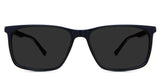 Amazi Gray Polarized in the grackles variant - it's a tricolor full-rimmed rectangular frame.