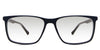 Amazi black tinted Gradient glasses in the grackles variant - it's a tricolor full-rimmed rectangular frame.