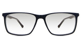 Amazi black tinted Gradient glasses in the grackles variant - it's a tricolor full-rimmed rectangular frame.