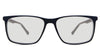 Amazi black tinted Standard Solid glasses in the grackles variant - it's a tricolor full-rimmed rectangular frame.