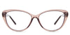 Amber eyeglasses in the latte variant - it's a full-rimmed frame in color gray.