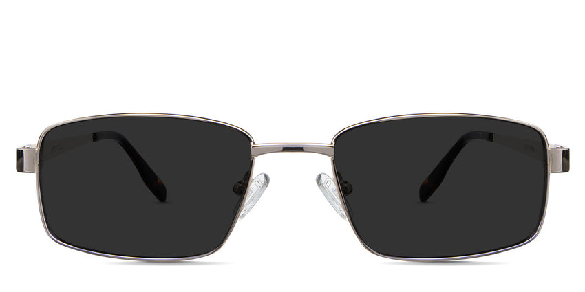 Anderson Gray Polarized in the argentina variant - it's a thin metal frame with a U-shaped nose bridge and wide viewing lens.