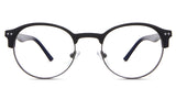 Andi eyeglasses in the jackdaw variant - it's a combination of acetate and metal frames in black.