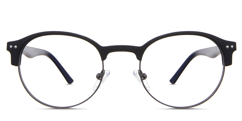 Andi eyeglasses in the jackdaw variant - it's a combination of acetate and metal frames in black.