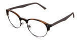 Andi eyeglasses in the tortoise variant - have silicon adjustable nose pads.