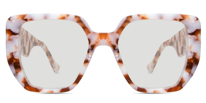 Ara black tinted Standard Sollid glasses in praline variant in square shape