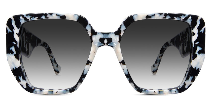 Ara black tinted Gradient prescription sunglasses in shadow variant - it has wide viewing area