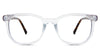 Arbor eyeglasses in the lemurian variant - it's an oval-shaped frame with a wide viewing lens.