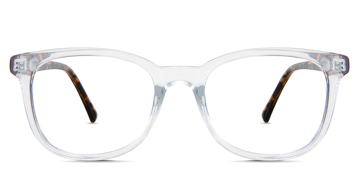 Arbor eyeglasses in the lemurian variant - it's an oval-shaped frame with a wide viewing lens.