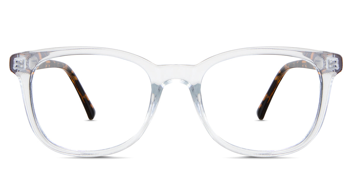 Arbor eyeglasses in the lemurian variant - it's an oval-shaped frame with a wide viewing lens.