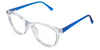 Arbor eyeglasses in the tourmaline variant - have a U-shaped nose bridge.