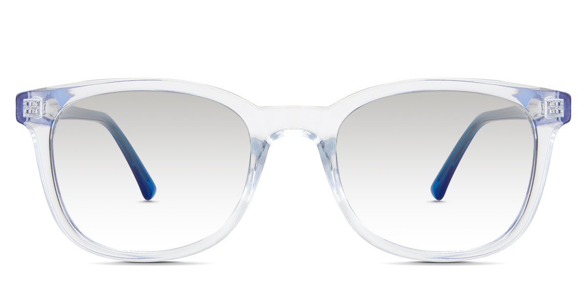 Arbor black tinted Gradient in the Tourmaline variant - have a full-rimmed frame in oval shape with a U-shaped nose bridge and a slim temple.