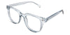 Ariella eyeglasses in the palesmoke variant - have a U-shaped nose bridge and built-in nose pads.