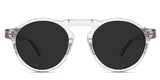 Ario Gray Polarized in the daffodil variant - it's a full-rimmed round frame with a high nose bridge.