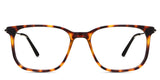 Arion Eyeglasses in pecan variant - it's a full rimmed frame with tortoise pattern. 