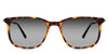 Arion black tinted Gradient sunglasses in Pecan variant it's a full rimmed frame with tortoise pattern and it has a U-shaped nose bridge with bulit in nose pads.