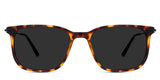 Arion Gray Polarized in Pecan variant it's a full rimmed frame with tortoise pattern and it has a U-shaped nose bridge with bulit in nose pads.