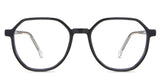 Ash eyeglasses in the basalt variant - is a geometric frame with a wide viewing lens.