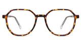 Ash eyeglasses in the bourreti variant - is a full-rimmed frame in tortoise brown color.