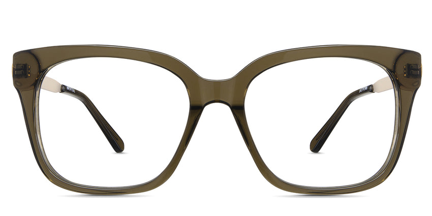 Ava frame in the matcha variant - it's a green acetate frame with square shape lens. best seller