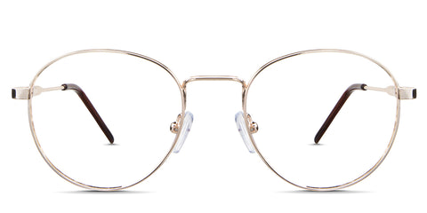 Axel eyeglasses in the gold variant - it's a metal frame in color gold.