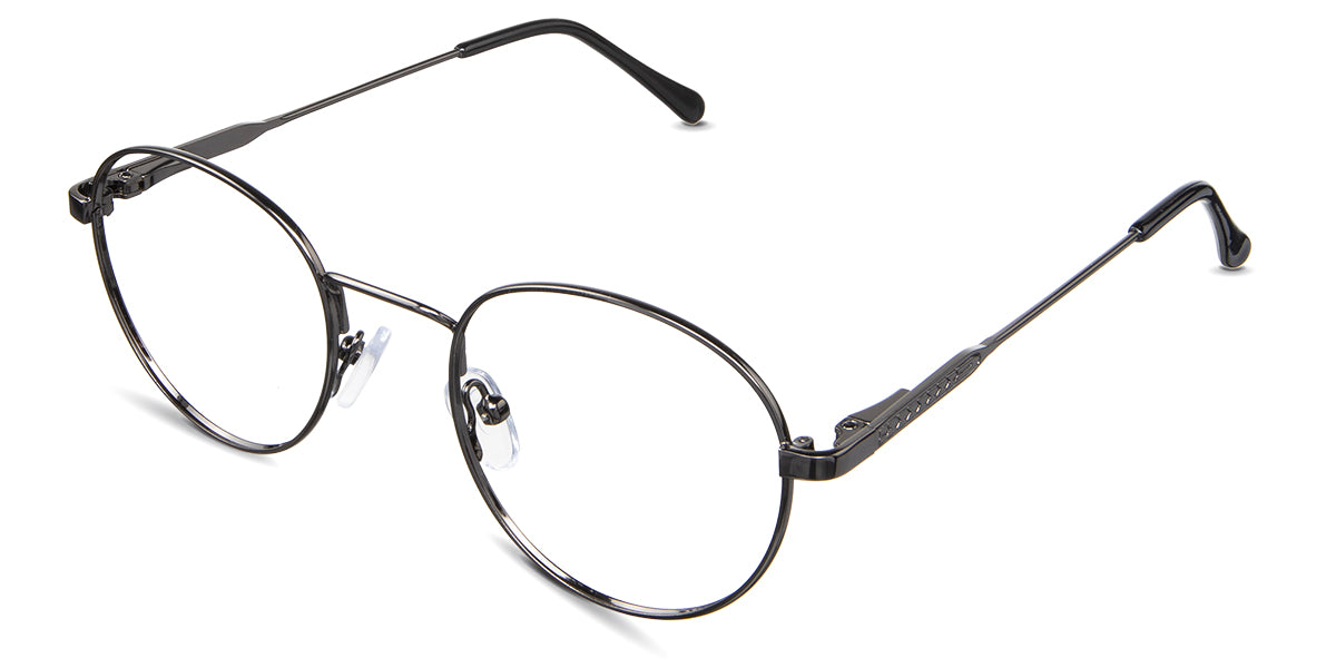 Axel eyeglasses in the gun variant - have  silicon adjustable nose pads.