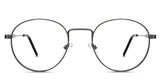 Axel eyeglasses in the gun variant - it's a round-oval-shaped frame in color gunmetal