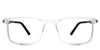 Axton eyeglasses in the clear variant - it's a full-rimmed frame in crystal clear color.