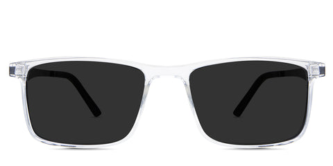 Axton black tinted Standard Solid in the Clear variant - it's a full-rimmed frame with a high nose bridge.