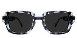 Baco Gray Polarized frame in charcoal variant in tortoiseshell pattern