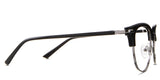 Bayler eyeglasses in the drongo variant - have a rounded style arm.